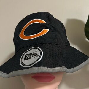 New Era Black Bucket Hat with Red Accents